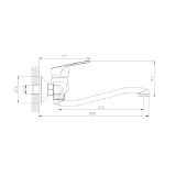 Bateria Kuchenna Ścienna Onclo Chrom ABON7311O1 Avapax