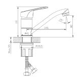 Bateria Kuchenna Stojąca Onclo Chrom ABON7211O1 Avapax