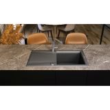 mini: Bateria Kuchenna Z Wyciąganą Wylewką Silia Chrom BQS_073M Deante (2)