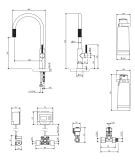 Bateria Kuchenna Z Zestawem Filtrującym D1 Switch Chrom SW9057-FD1CR Omnires