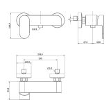 mini: Bateria Prysznicowa Crea Czarny S951-321 Cersanit (2)