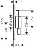 Bateria Prysznicowa Duoturn Q 75414140 Brąz Szczotkowany Hansgrohe