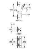 Bateria Prysznicowa Grohtherm 800 Chrom 34769001 Grohe
