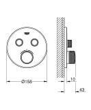 Bateria Prysznicowa Grohtherm Phantom Black 29507KF0 Grohe