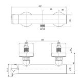 mini: Bateria Prysznicowa Inverto Czarny S951-290 Cersanit (4)