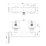 mini: Bateria Prysznicowa Inverto Złoty S951-292 Cersanit (3)