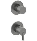 Bateria Prysznicowa Pionowa Z Przełącznikiem Natrysku Silia Titanium BQS_D44P Deante