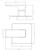 Bateria Prysznicowa Podtynkowa Parma Chrom/Biały PM7445CRB Omnires