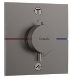 Bateria Prysznicowa Showerselect Comfort E 15572340 Czarny Chrom Szczotkowany Hansgrohe