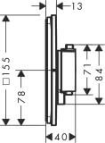 Bateria Prysznicowa Showerselect Comfort Q 15581140 Brąz Szczotkowany Hansgrohe