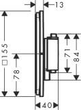 Bateria Prysznicowa Showerselect Comfort Q 15583700 Biały Mat Hansgrohe