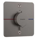 Bateria Prysznicowa Showerselect Comfort Q 15583340 Czarny Chrom Szczotkowany Hansgrohe