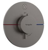 Bateria Prysznicowa Showerselect Comfort S 15553340 Czarny Chrom Szczotkowany Hansgrohe