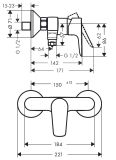 Bateria Prysznicowa Talis E Biały Mat 71760700 Hansgrohe