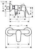 Bateria Prysznicowa Talis E Czarny Mat 71760670 Hansgrohe