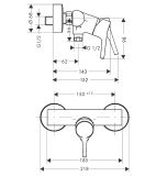 Bateria Prysznicowa Talis S Chrom 72600000 Hansgrohe