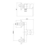 mini: Bateria Prysznicowa Verso Chrom S951-403 Cersanit (2)