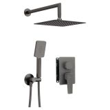 mini: Bateria Prysznicowa Z Deszczownicą I Zestawem Prysznicowym Blur Titanium BXYZDQLM Deante (1)
