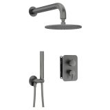 mini: Bateria Prysznicowa Z Deszczownicą I Zestawem Prysznicowym Silia Titanium BXYYDQSM Deante (1)