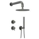 mini: Bateria Prysznicowa Z Deszczownicą I Zestawem Prysznicowym Silia Titanium NQS_D9YK Deante (1)