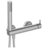 Bateria Prysznicowa Z Zestawem Prysznicowym Silia Stal Szczotkowana BQS_F41M Deante