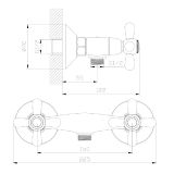 Bateria Prysznicowa Zaharra Chrom ABZA301111 Avapax