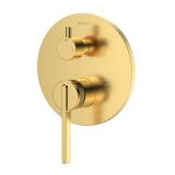 Bateria Prysznicowo Wannowa Podtynkowa Dwufunkcyjna Aurevo Złoty Szczotkowany ABAU5212C1 Avapax