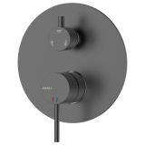 Bateria Prysznicowo Wannowa Podtynkowa Trzyfunkcyjna Ultimate Gun Metal ABUL5314C1 Avapax