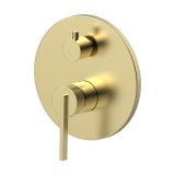 Bateria Prysznicowo-Wannowa Podtynkowa Z Boxem 3-Wyjściowym Ori Złoty Szczotkowany 08042GN Emporia