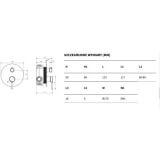 Bateria Prysznicowo-Wannowa Podtynkowa Złoty AREX.1245GL Excellent