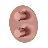 Bateria Prysznicowo-Wannowa Termostatyczna Podtynkowa Z Boxem 2-Wyjściowym Fly Miedź Szczotkowana 03043BRG Emporia