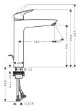 Bateria Umywalkowa 190 Z Kompletem Odpływowym Z Cięgłem Logis 71090670 Hansgrohe