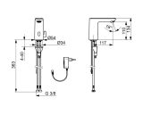 Bateria Umywalkowa 230/9V Bluetooth Electra Chrom 9200FTZ Oras