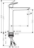 Bateria Umywalkowa 240 Fine Bez Kompletu Odpływowego Logis 71258670 Hansgrohe