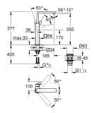 Bateria Umywalkowa Allure Xl Brushed Warm Sunset 23403DL1 Grohe