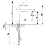 Bateria Umywalkowa Arkas I Chrom 10111100 Kielle