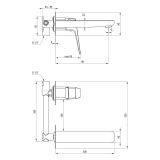mini: Bateria Umywalkowa Blur Chrom BQL_054L Deante (2)