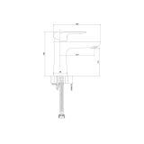 mini: Bateria Umywalkowa City Chrom S951-359 Cersanit (2)