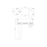 mini: Bateria Umywalkowa City Chrom S951-361 Cersanit (2)