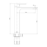 mini: Bateria Umywalkowa Crea Chrom S951-329 Cersanit (2)