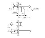 Bateria Umywalkowa Essence Hard Graphite 29192A01 Grohe