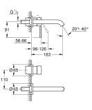 Bateria Umywalkowa Essence M Brushed Hard Graphite 29192AL1 Grohe