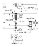 Bateria Umywalkowa Essence M Warm Sunset 24173DA1 Grohe