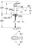Bateria Umywalkowa Eurosmart Professional M Matte Black Eurosmart 233242433 Grohe