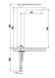 Bateria Umywalkowa Experience Wysoka Czarny Mat QB170EB Kohlman