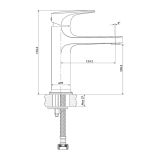 mini: Bateria Umywalkowa Inverto Czarny S951-295 Cersanit (4)