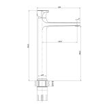 mini: Bateria Umywalkowa Inverto Czarny S951-303 Cersanit (3)