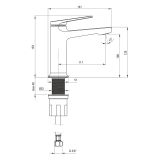 mini: Bateria Umywalkowa Ivo Chrom BLI_020M Deante (2)