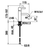 Bateria Umywalkowa Jednouchwytowa Kartell Złoty H3113310011001 Laufen