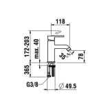 Bateria Umywalkowa Jednouchwytowa Lua Chrom H3110810041101 Laufen